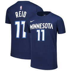Nike - Naz Reid Minnesota Timberwolves Youth Icon Edition Name & Number T-Shirt - Navy