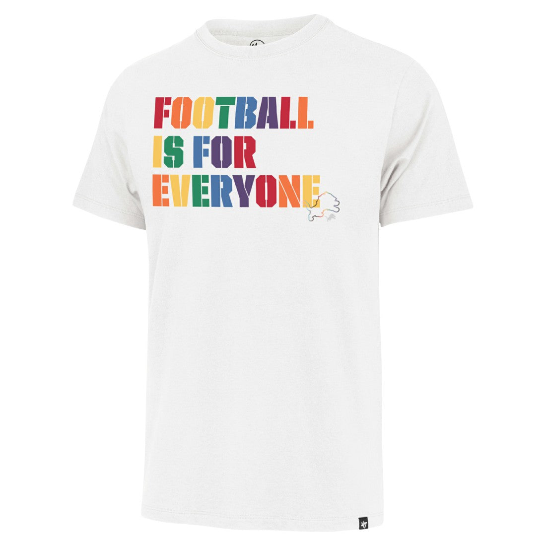 Detroit Lions '47 Pride Franklin T-Shirt White - 47 brand