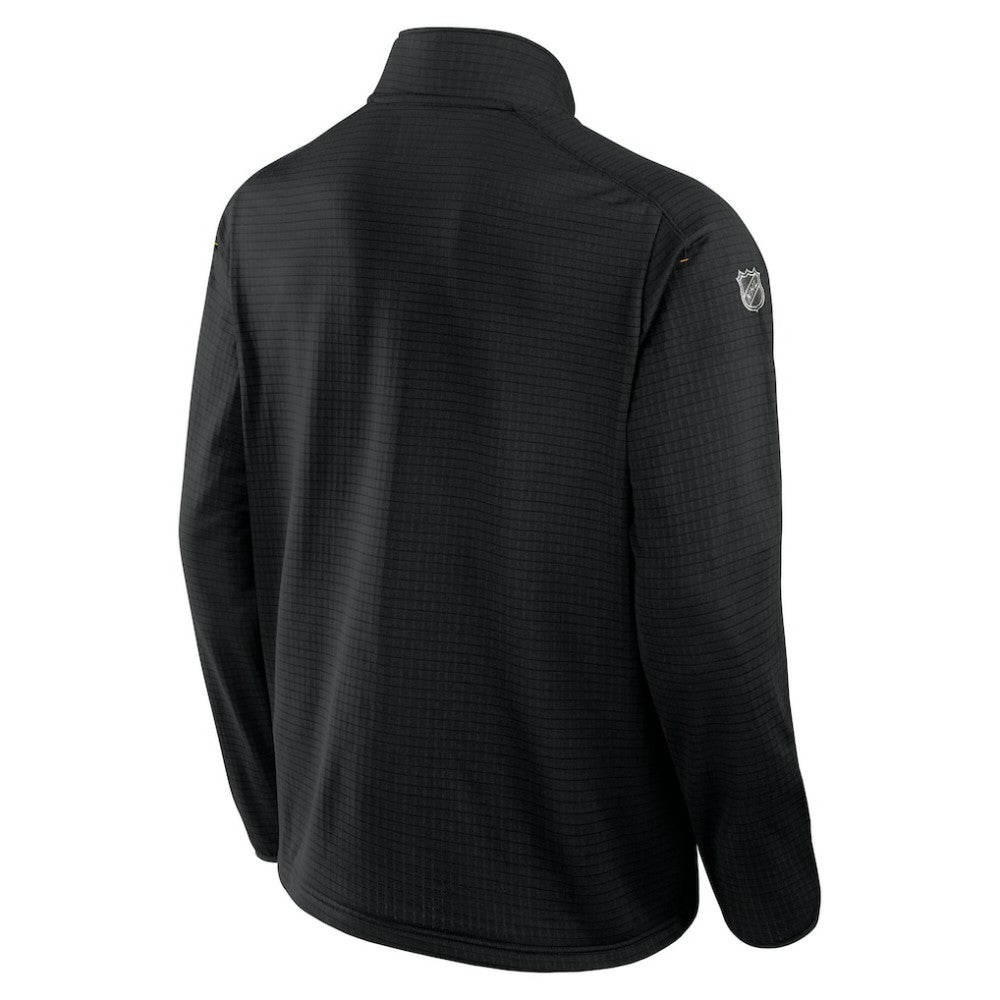 Boston Bruins Fanatics Big & Tall Authentic Pro Quarter-Zip Top Black