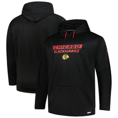 Chicago Blackhawks Fanatics Authentic Pro Big & Tall Pullover Hoodie Black
