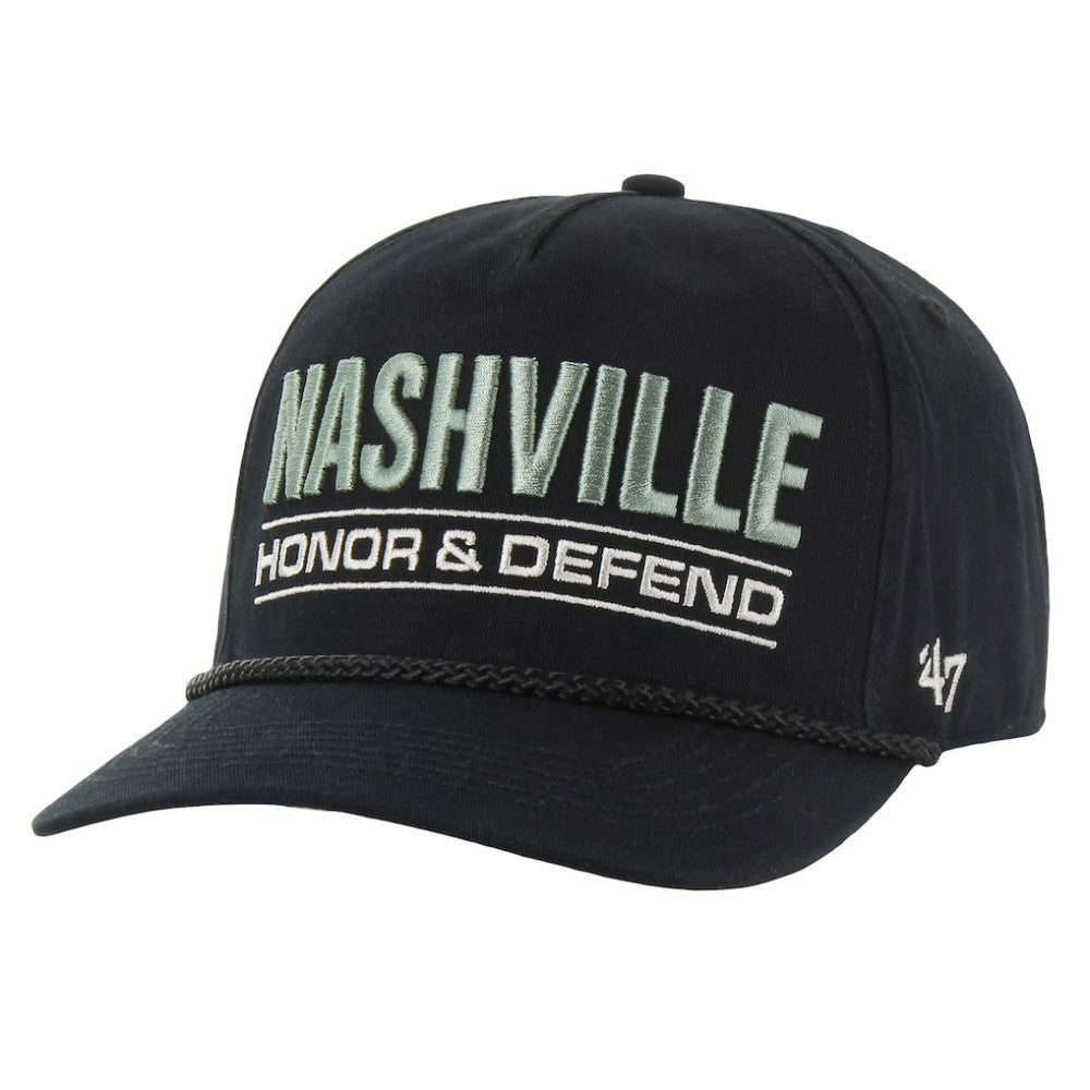 Nashville Predators - '47 OHT Military Appreciation Homeland Honor and Defend Hitch Adjustable Hat Black
