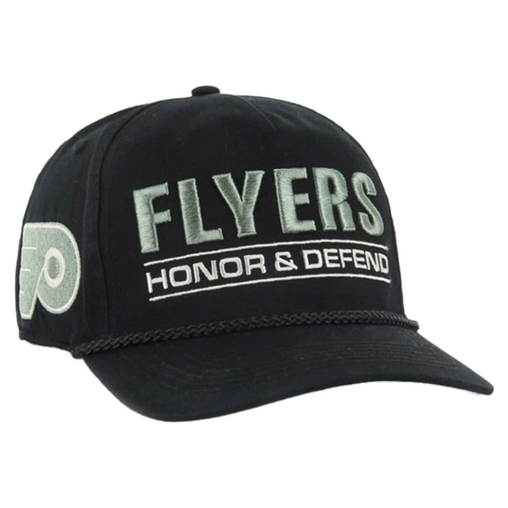 Philadelphia Flyers - '47 OHT Military Appreciation Homeland Honor and Defend Hitch Adjustable Hat Black