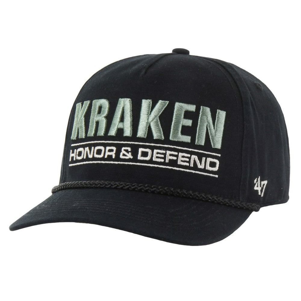Seattle Kraken '47 OHT Military Appreciation Homeland Honor and Defend Hitch Adjustable Hat Black