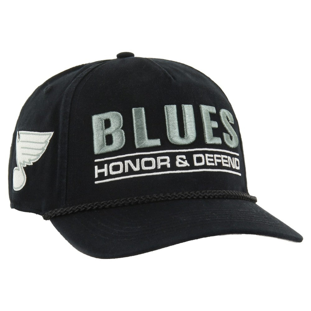 St. Louis Blues - '47 OHT Military Appreciation Homeland Honor and Defend Hitch Adjustable Hat Black