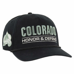 Colorado Avalanche - '47 OHT Military Appreciation Homeland Honor and Defend Hitch Adjustable Hat Black