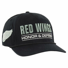 Detroit Red Wings - '47 OHT Military Appreciation Homeland Honor and Defend Hitch Adjustable Hat Black