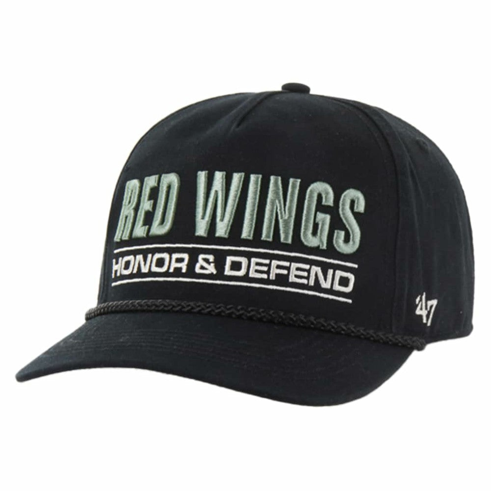 Detroit Red Wings - '47 OHT Military Appreciation Homeland Honor and Defend Hitch Adjustable Hat Black