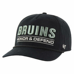 Boston Bruins '47 OHT Military Appreciation Homeland Honor and Defend Hitch Adjustable Hat Black