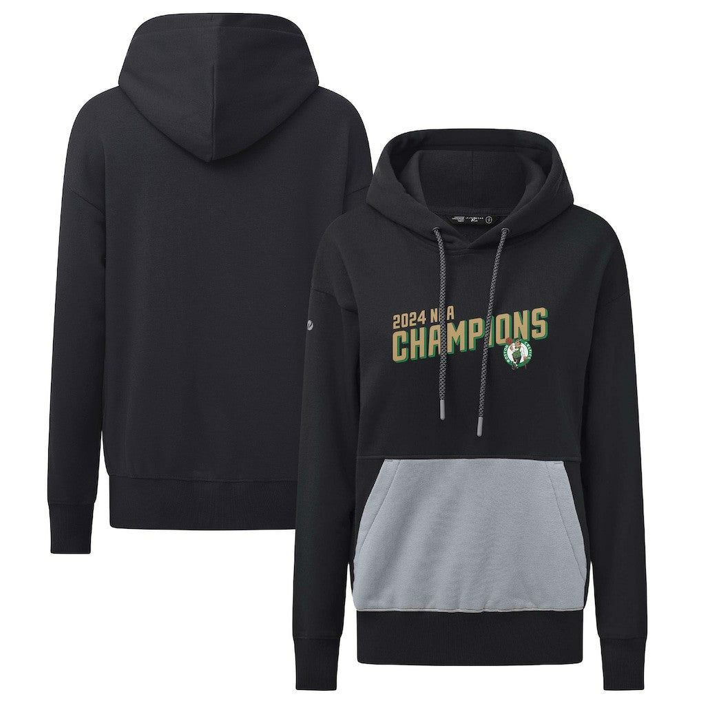 NBA - Boston Celtics Levelwear Women's 2024 NBA Finals Champions Bonfire Pullover Hoodie - Black