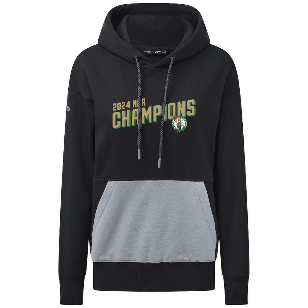 NBA - Boston Celtics Levelwear Women's 2024 NBA Finals Champions Bonfire Pullover Hoodie - Black