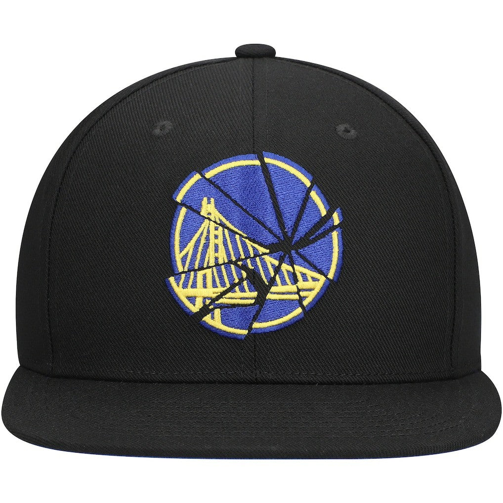 Mitchell & Ness - Golden State Warriors Shattered Snapback Hat - Black