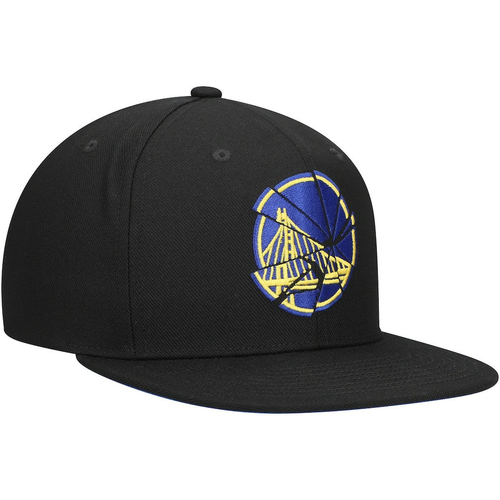 Mitchell & Ness - Golden State Warriors Shattered Snapback Hat - Black