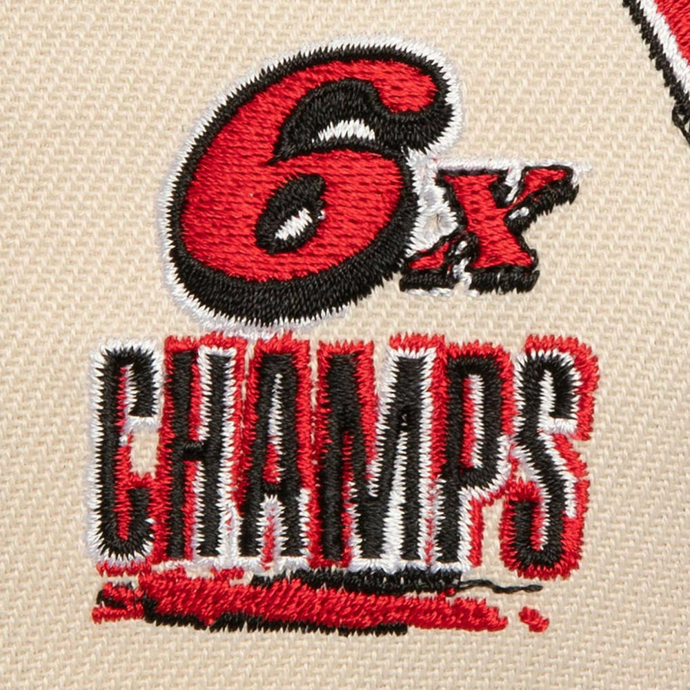 Mitchell & Ness - Chicago Bulls 6x NBA Champions Soul Legacy Defined Snapback Hat - Cream/Red