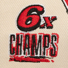 Mitchell & Ness - Chicago Bulls 6x NBA Champions Soul Legacy Defined Snapback Hat - Cream/Red