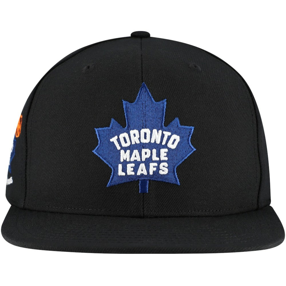 Toronto Maple Leafs - Mitchell & Ness Core Top Spot Snapback Hat Black