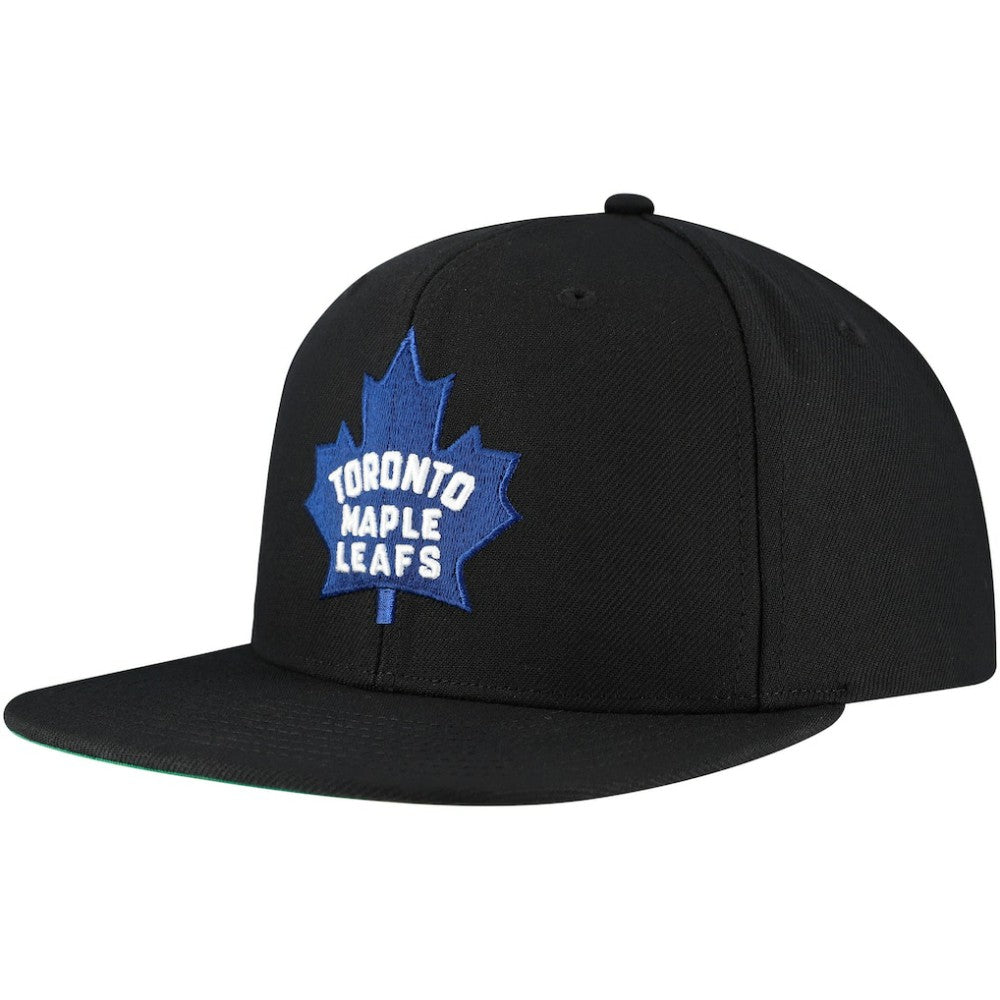 Toronto Maple Leafs - Mitchell & Ness Core Top Spot Snapback Hat Black