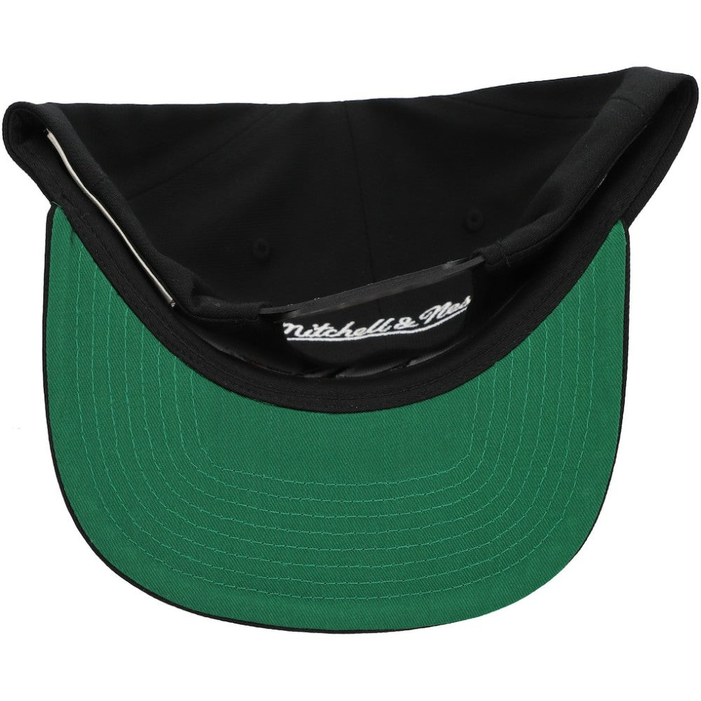 San Jose Sharks - Mitchell & Ness Core Top Spot Snapback Hat Black