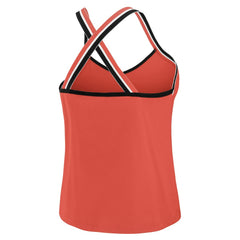 Kansas City Chiefs WEAR by Erin Andrews Women's Cross Strap Tri-Blend Tank Top Red - NFL