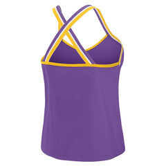 Minnesota Vikings WEAR by Erin Andrews Women's Cross Strap Tri-Blend Tank Top Purple - NFL