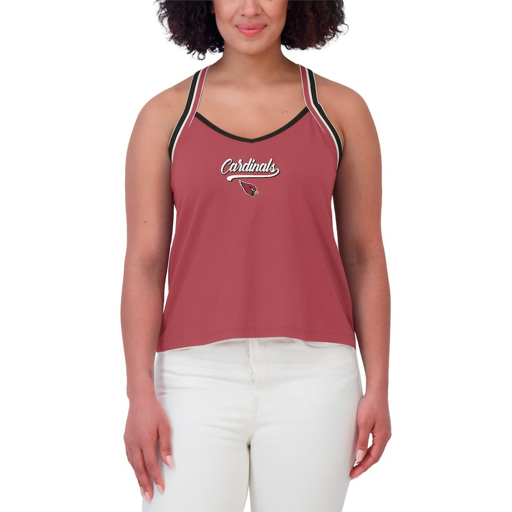 Arizona Cardinals WEAR by Erin Andrews Women's Cross Strap Tri-Blend Tank Top Cardinal - NFL