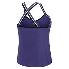 Baltimore Ravens WEAR by Erin Andrews Women's Cross Strap Tri-Blend Tank Top Purple - NFL