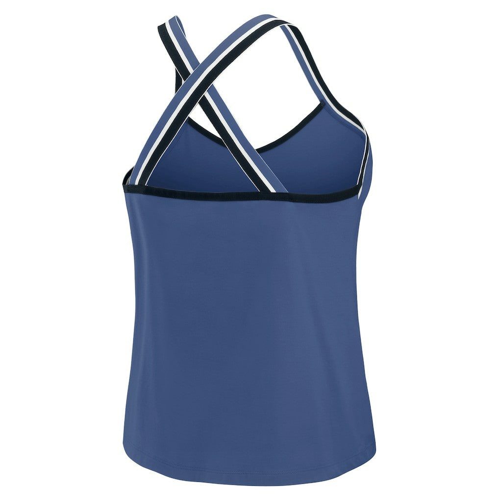 Indianapolis Colts WEAR by Erin Andrews Women's Cross Strap Tri-Blend Tank Top Royal - NFL