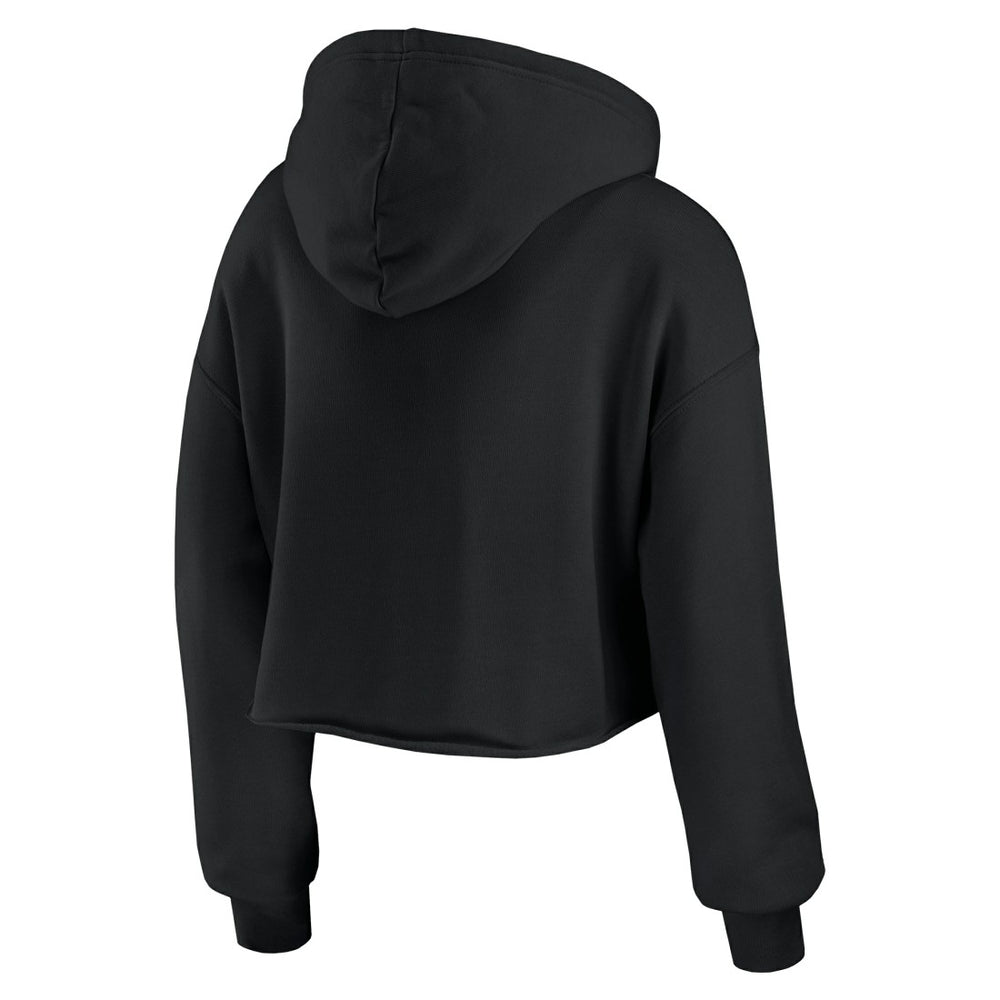 Detroit Lions WEAR by Erin Andrews Women's Prime Cropped Pullover Hoodie Black - NFL