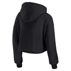 Miami Dolphins WEAR by Erin Andrews Women's Prime Cropped Pullover Hoodie Black - NFL