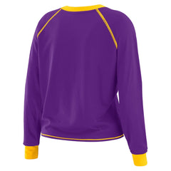 Minnesota Vikings WEAR by Erin Andrews Women's Tie-Front Long Sleeve T-Shirt Purple - NFL