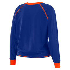 Denver Broncos WEAR by Erin Andrews Women's Tie-Front Long Sleeve T-Shirt Royal - NFL