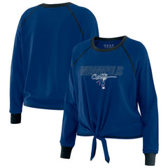 Indianapolis Colts WEAR by Erin Andrews Women's Tie-Front Long Sleeve T-Shirt Royal - NFL