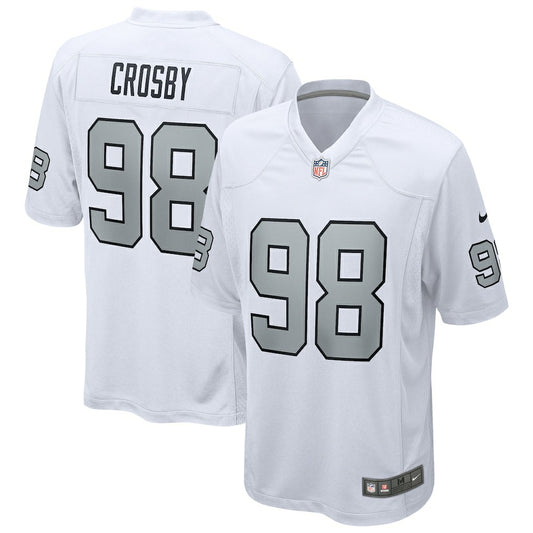 Maxx Crosby Las Vegas Raiders Alternate Game Jersey - White | NFL Jerseys