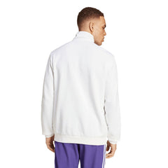 Adidas Real Madrid Originals Terrace Icons Collection Half-Zip Top - White
