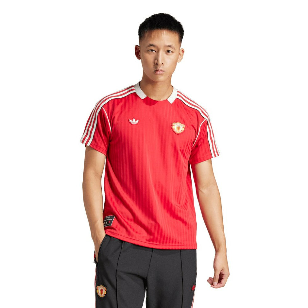 Adidas Manchester United Originals Terrace Icons Collection Fashion Jerseys - Red