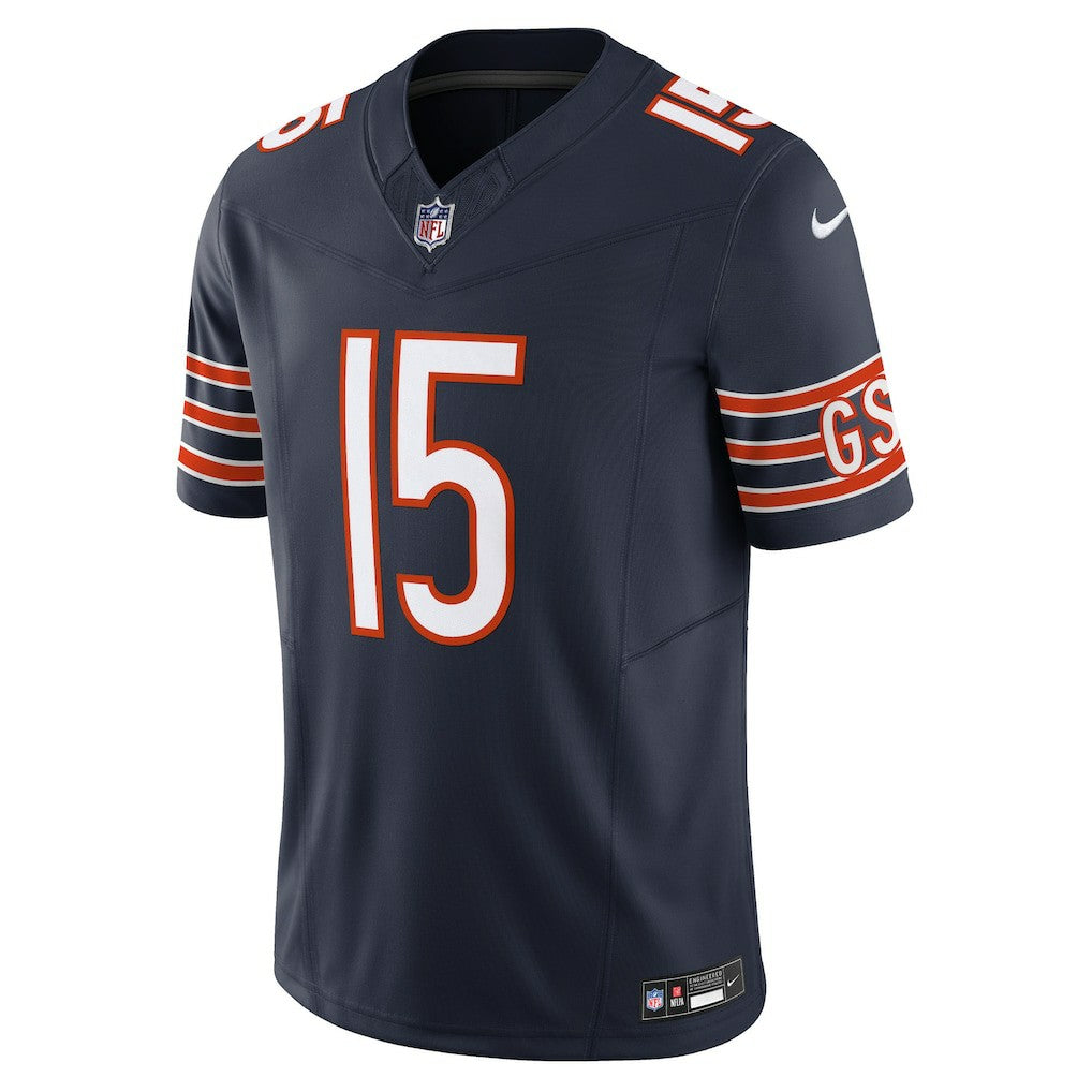 Rome Odunze Chicago Bears Vapor F.U.S.E. Limited Jersey Navy - Nike