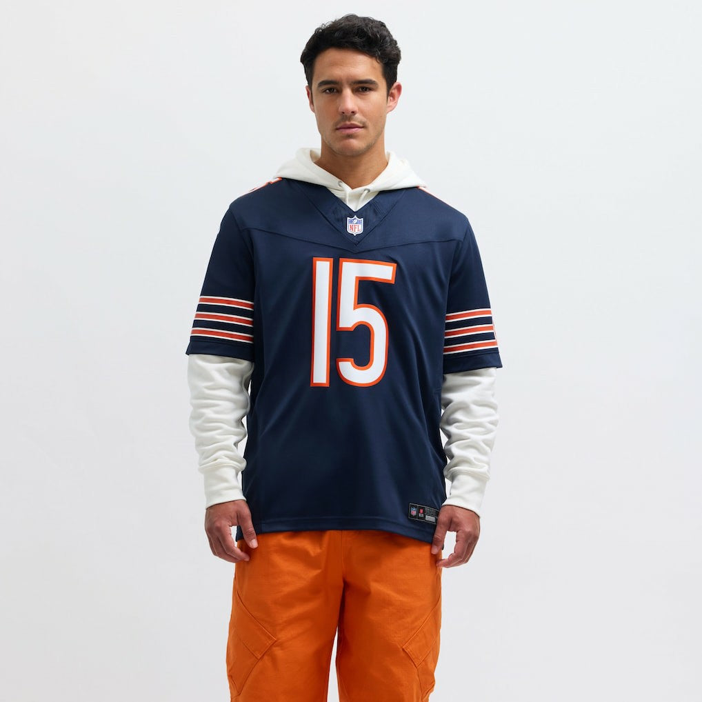 Rome Odunze Chicago Bears Vapor F.U.S.E. Limited Jersey Navy - Nike