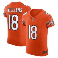 Caleb Williams Chicago Bears Alternate Vapor F.U.S.E. Elite Jersey Orange - Nike