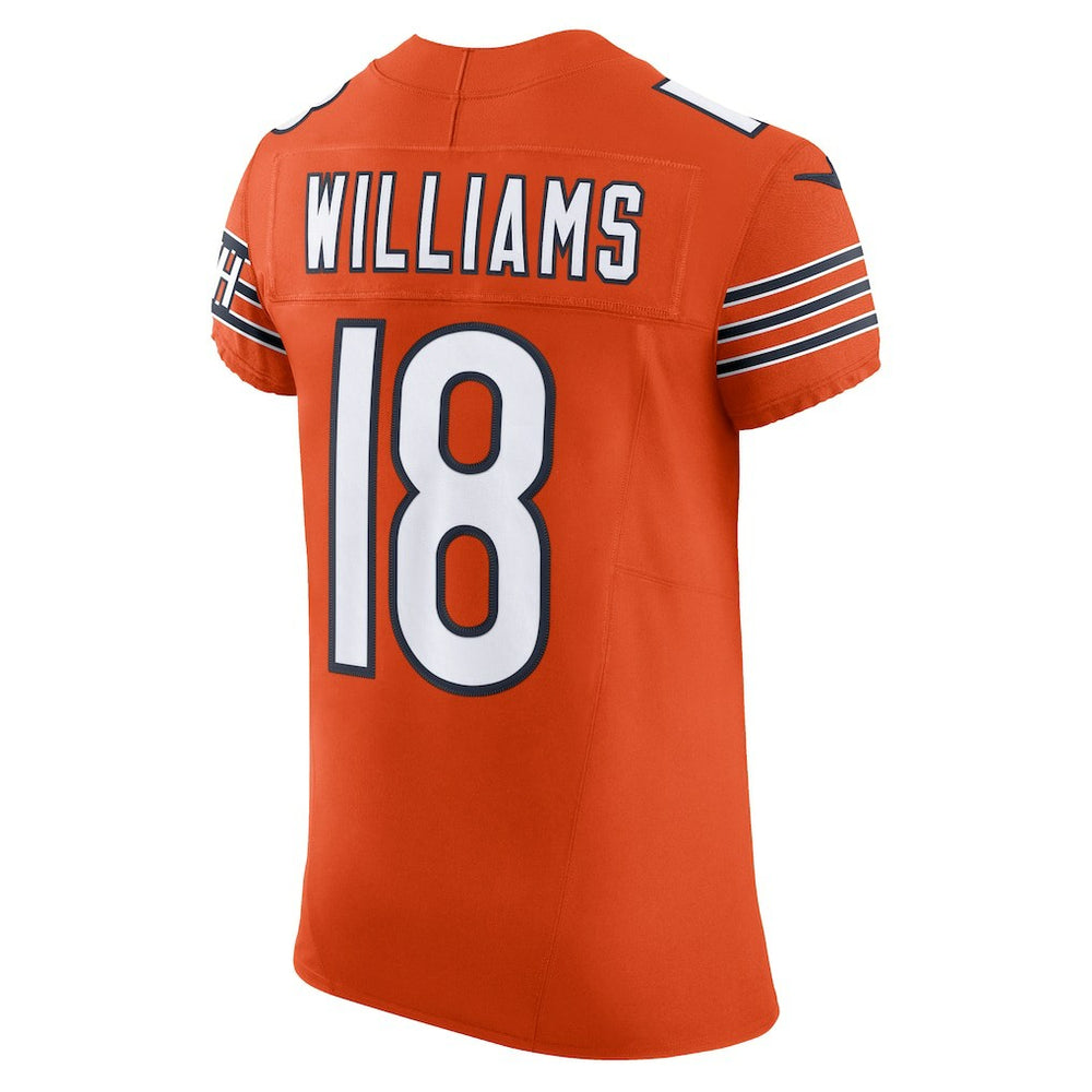 Caleb Williams Chicago Bears Alternate Vapor F.U.S.E. Elite Jersey Orange - Nike