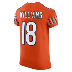 Caleb Williams Chicago Bears Alternate Vapor F.U.S.E. Elite Jersey Orange - Nike