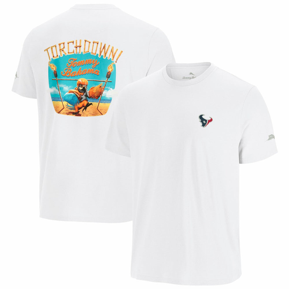 Houston Texans Sport Torchdown Graphic T-Shirt White - Tommy Bahama