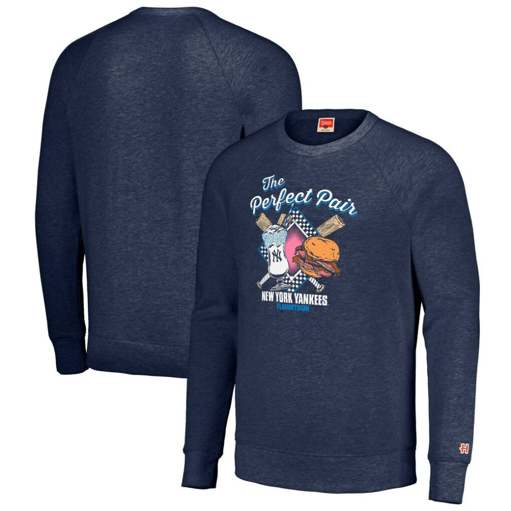 New York Yankees MLB x Guy Fieri’s Flavortown Unisex Tri-Blend Pullover Sweatshirt Clearance