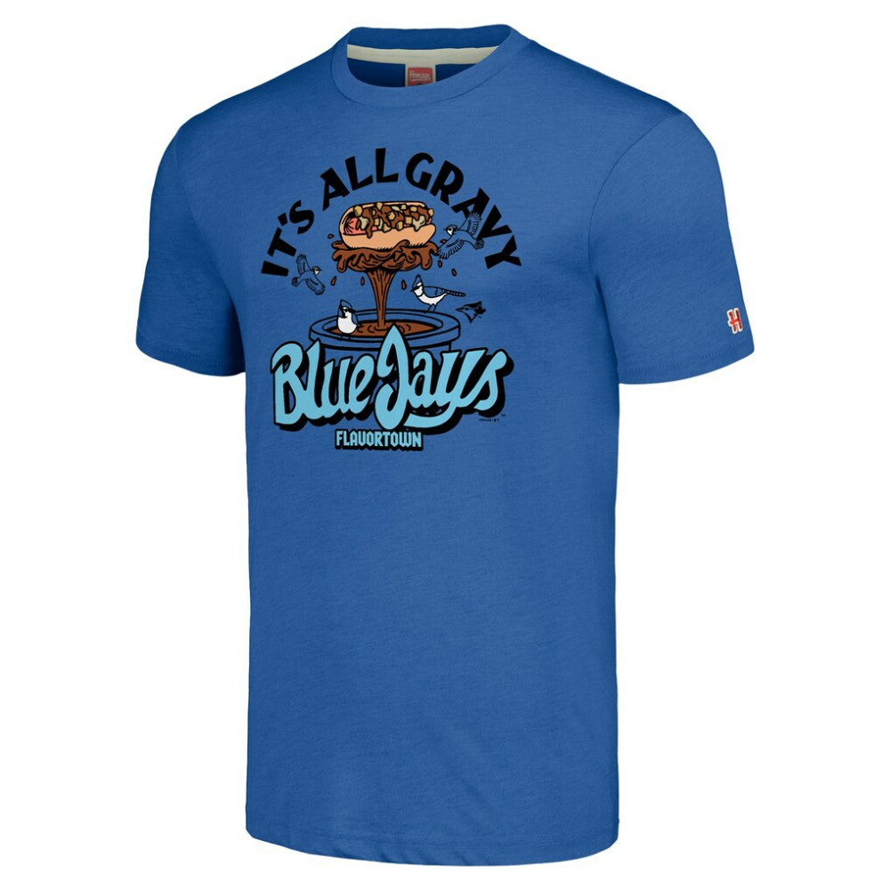Toronto Blue Jays MLB x Guy Fieri’s Flavortown Unisex Tri-Blend T-Shirt On Sale