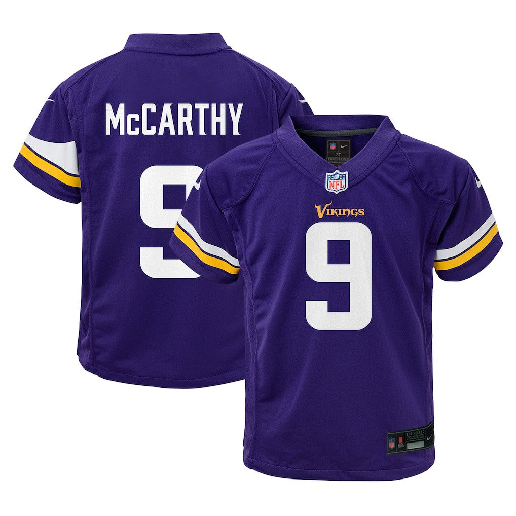 J.J. McCarthy Minnesota Vikings Preschool Player Game Jersey Purple - Nike