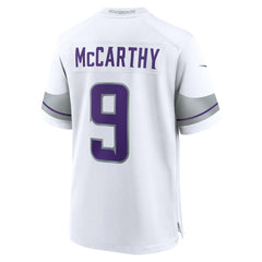 J.J. McCarthy Minnesota Vikings Youth Game Jersey White - Nike