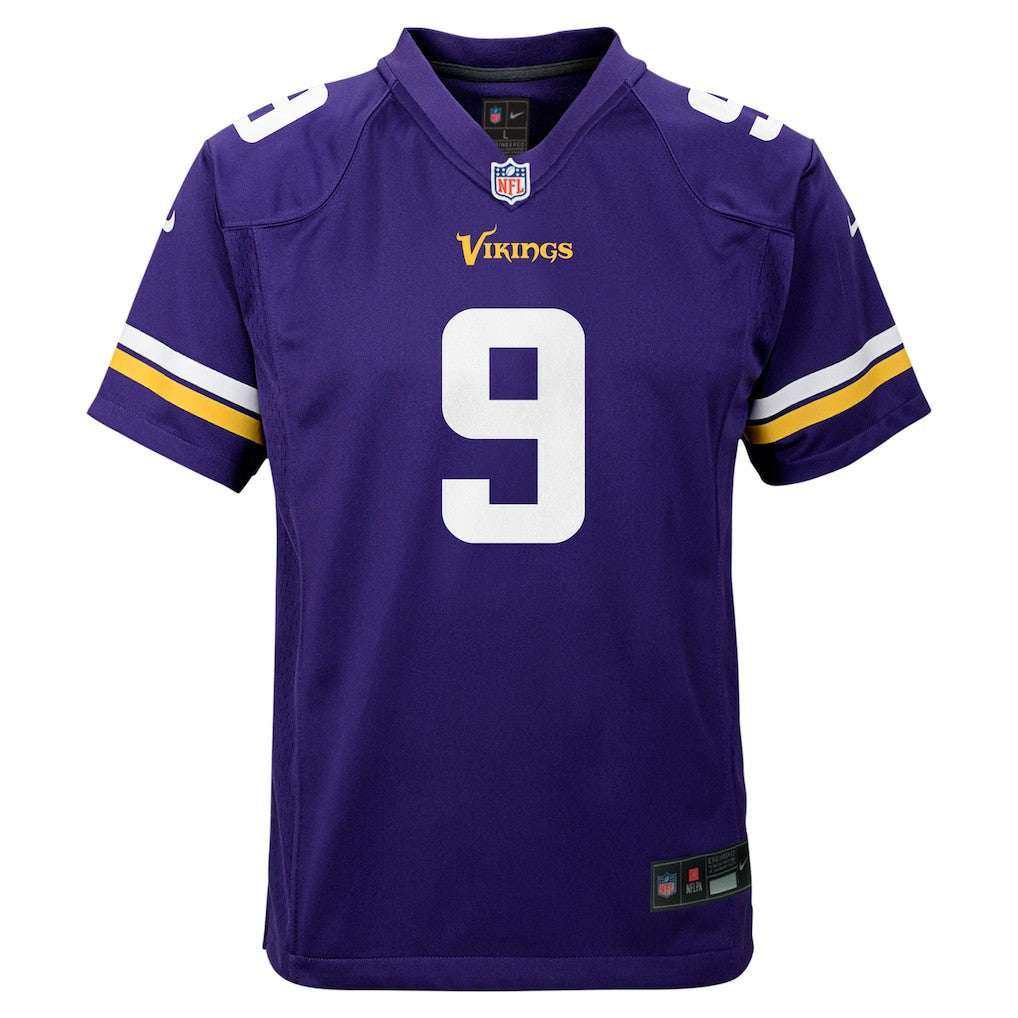 J.J. McCarthy Minnesota Vikings Youth Game Jersey Purple - Nike