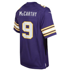 J.J. McCarthy Minnesota Vikings Youth Game Jersey Purple - Nike