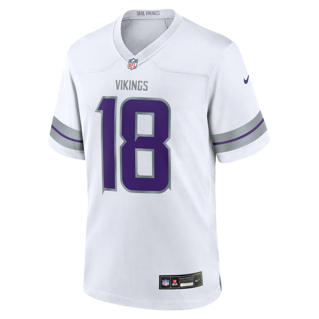 Justin Jefferson Minnesota Vikings Youth Game Jersey White - Nike