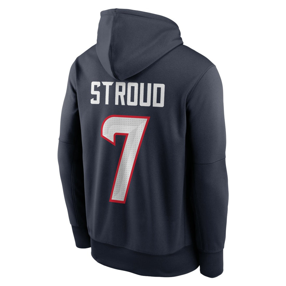 C.J. Stroud Houston Texans Player Name & Number Therma Hoodie Navy - Nike