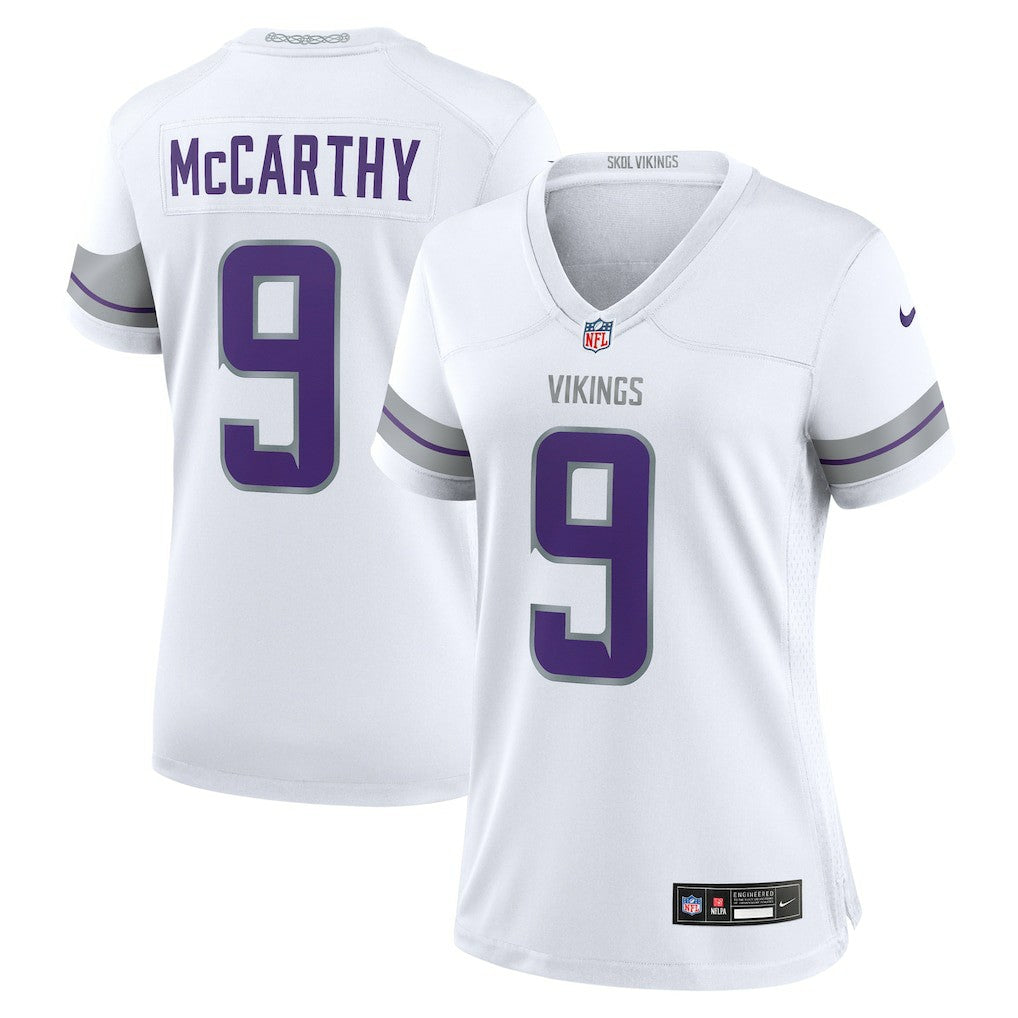 J.J. McCarthy Minnesota Vikings Women's Alternate Game Player Jersey White - Nike