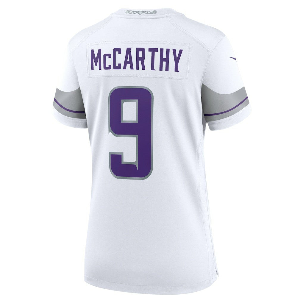 J.J. McCarthy Minnesota Vikings Women's Alternate Game Player Jersey - White | NFL Jerseys